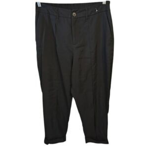 A New Day Black Tailored Pants • Cuffed Ankle Trousers Workwear Dress Pants